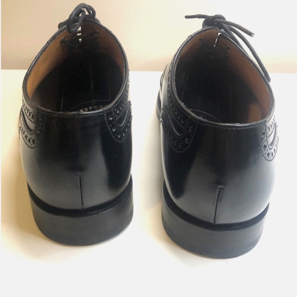 Style 202 B, Blk Polished Leather Brogue Shoes | UK 9 | US 10 | - Picture 5 of 15